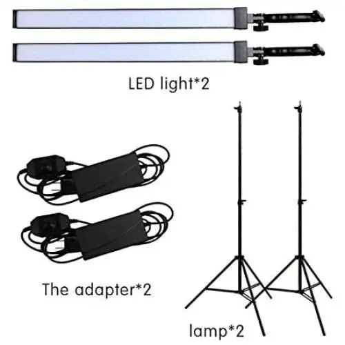 GSKAIWEN Photography Studio LED Lighting Kit Adjustable Light with Light Stand Tripod Photographic Video Capture Portraits GSKAIWEN Photography Studio LED Lighting Kit Adjustable Light with Light Stand Tripod Photographic Video Capture Portraits