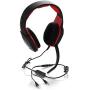 PS4 Xbox one 3.5mm Stereo Gaming Headset for Playstation 4 Xbox 1 PC Smartphone Tablet and Mac with Detachable Microphone (Red)