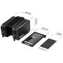 Feeryou Bicycle Front Frame Bag Waterproof car Tube Bag wear Resistant Breathable Riding Accessories Waterproof Mobile Phone Bag Quality Assurance Super Strong (Color : Black)