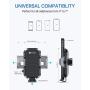 Andobil Car Phone Mount Easy Clamp, Dashboard Windshield Air Vent Cell Phone Holder Anti-Shake Strong Suction Universal Cradle Compatible iPhone 11 Pro Max/XS/SE/7, Samsung Galaxy S20+/Note 10/S8 Plus