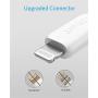 iPhone Charger, Anker Powerline III Lightning Cable 6 Foot iPhone Charger Cord MFi Certified for iPhone 11 Pro Max, 11 Pro, X, Xs, Xr, Xs Max, 8, 7, 6 and More, Ultra Durable (White, Upgraded) iPhone Charger, Anker Powerline III Lightning Cable 6 Foot iPhone Charger Cord MFi Certified for iPhone 11 Pro Max, 11 Pro, X, Xs, Xr, Xs Max, 8, 7, 6 and More, Ultra Durable (White, Upgraded)