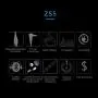 Andiker KZ ZS5-C in-Ear Earphone 2DD+2BA Hybrid Earphones HiFi Noise Cancelling Headphones Resin Shell in Ear Headphones, Detachable Cable 8 Units Heavy Bass Headphones (ZS5-C Mic, Blue)