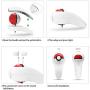 Handle Grip for Poke Ball Plus, More Comfortable and Flexible in Mastering Your Little Pokemon Go Plus [Poke Ball not Included]- White