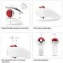 Handle Grip for Poke Ball Plus, More Comfortable and Flexible in Mastering Your Little Pokemon Go Plus [Poke Ball not Included]- White