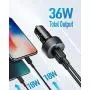 Anker USB C Car Charger, 36W 2-Port PowerIQ 3.0 Type C Car Adapter, PowerDrive III Duo with Power Delivery for iPhone XR/Xs/Max/X, Galaxy S10/S9, Pixel 3a/3/XL, iPad Pro 2018 and More Anker USB C Car Charger, 36W 2-Port PowerIQ 3.0 Type C Car Adapter, PowerDrive III Duo with Power Delivery for iPhone XR/Xs/Max/X, Galaxy S10/S9, Pixel 3a/3/XL, iPad Pro 2018 and More