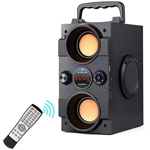 Portable Bluetooth Speakers with Double Subwoofer Heavy Bass, 30W Stereo Sound, Bluetooth 5.0 Wireless 100ft Outdoor Speaker, Support FM Radio MP3 Player Remote AUX EQ, for Home Patio Party Camping Portable Bluetooth Speakers with Double Subwoofer Heavy Bass, 30W Stereo Sound, Bluetooth 5.0 Wireless 100ft Outdoor Speaker, Support FM Radio MP3 Player Remote AUX EQ, for Home Patio Party Camping