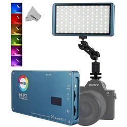 Falcon Eyes F7 RGB Led Pocket Fill Light, CRI: 97, 2500K-9000K Adjustable, 0-100% Stepless Dimming, OLED Display, Multiple Scenario Mode, Built-in Battery for Vlog, YouTube, Live Video, Film Maker