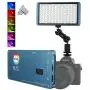 Falcon Eyes F7 RGB Led Pocket Fill Light, CRI: 97, 2500K-9000K Adjustable, 0-100% Stepless Dimming, OLED Display, Multiple Scenario Mode, Built-in Battery for Vlog, YouTube, Live Video, Film Maker