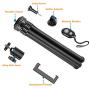 Phone Tripod,Shengsite Portable and Extendable Camera Tripod Stand with Wireless Remote 360°Rotating Adjustable Flexible Cell Phone Tripod Compatible with iPhone, Android Phone, Camera, Sports Camera
