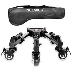 Neewer Photography Professional Heavy Duty Tripod Dolly with Rubber Wheels and Adjustable Leg Mounts for Canon Nikon Sony DSLR Cameras Camcorder Photo Video Lighting