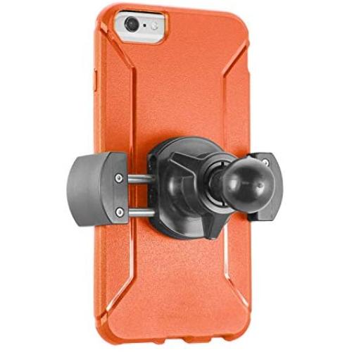 iBOLT Roadvise Holder w/ 25mm / 1-inch Ball for for All Industry Standard 1 inch / 25 mm mounts- Works w/Smartphones (iPhone X Max, iPhone Xr) from 2 inches to 4 inches Wide