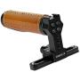 CAMVATE NATO Top Handle with 100mm Safety Rail for DSLR Camera Cage Camcorde Rig(Leather Grip)
