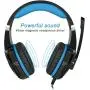 EasySMX G9000 PS4 Stereo Gaming Headset with Mic LED Lighting Noise Cancellation and in-line Controller Compatible with PS4 Mobile Phones Laptop Tablet and Computer (Black and Blue)