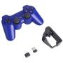 Haihuic PS3 Wireless Controller Dual Vibration Joystick 2.4 GHz Gamepad with Phone Holder for Playstation 3/ PC, Android TV/Type-C Smartphone,