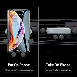 Car Phone Mount, Universal Car Aircon Outlet Phone Holder Smartphone Cradle Vehicle Bracket for iPhone Huawei Samsung LG Nexus Sony Nokia and More