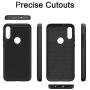 Dahkoiz Case for Motorola Moto E 2020 Case, Sturdy Durable Armor Defender Cover Dual Layer Hybrid Protective Phone Case for Motorola Moto E 2020, Black