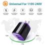 Charging Block, Wall Plug with Android Phone Cable Micro USB Cords Compatible for LG G4/G4 Stylus/G3/G3 Stylus/G2 /Stylus 3/Stylus 2,LG K50S K50 K40S K40 K30 K20/K20 V/K10 K8x K7,LG Q60 V10 Q6 Q60 W30