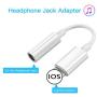 [3 Pack] Adapter Headphone Jack to 3.5mm Dongle for Phone 11 Pro 11/8/8 Plus/X/XS/XS Max/XR/7/7 Plus Earphone Adaptor Support All iOS Connector Audio Cable Earbuds(Support iOS 10.3-13) White