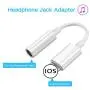 [3 Pack] Adapter Headphone Jack to 3.5mm Dongle for Phone 11 Pro 11/8/8 Plus/X/XS/XS Max/XR/7/7 Plus Earphone Adaptor Support All iOS Connector Audio Cable Earbuds(Support iOS 10.3-13) White