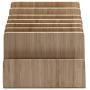 MobileVision Bamboo Device Organizer for Smartphones, Tablets and Laptops, 7 Slots with Extra Wide Slots for Laptops