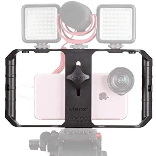 Smartphone U Rig Pro Video Rig, Video Stabilizer w 1/4 inch Screw Triple Cold Shoe Mount Compatible for iPhone –Android Vlogging Used On Microphone Video Light Smartphone U Rig Pro Video Rig, Video Stabilizer w 1/4 inch Screw Triple Cold Shoe Mount Compatible for iPhone –Android Vlogging Used On Microphone Video Light