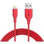 iPhone Charger, Anker Powerline 6ft Lightning Cable, MFi Certified USB Charge/Sync Cord for iPhone Xs/XS Max/XR/X / 8/8 Plus / 7/7 Plus / 6/6 Plus / 5s / iPad, and More (Red)