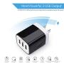 Wall Charger, Ailkin 3.1A MultiPort Fast Charger Plug, Travel Home Power Adapter Block Base Replacement for Phone X/8/7/7 Plus/6s/6s Plus, Pad Pro/Air 2/Mini 3/Mini 4, Samsung S9/S8, More(3 Pack