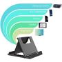 Adjustable Foldable Phone Tablet Stand Holder for Desk,Compatible for iPhone 11 10 iPad Mini or Any 4-9 inches Mobile Phone Tablet (Black 2 Pack)