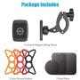 WixGear Universal Magnetic Bicycle & Motorcycle Handlebar Phone Holder for Cell Phones and GPS with Fast Swift-Snap Technology,