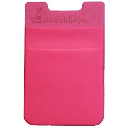 Dreamtex Home Poucharoo Stick-On Wallet for Smartphone (1 Pack), Hot Pink