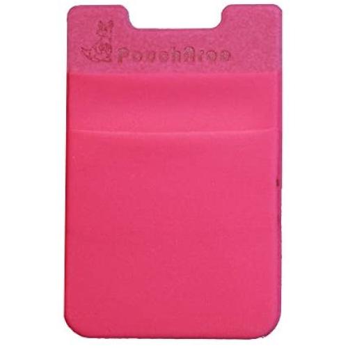 Dreamtex Home Poucharoo Stick-On Wallet for Smartphone (1 Pack), Hot Pink