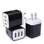 Wall Charger, Ailkin 3.1A MultiPort Fast Charger Plug, Travel Home Power Adapter Block Base Replacement for Phone X/8/7/7 Plus/6s/6s Plus, Pad Pro/Air 2/Mini 3/Mini 4, Samsung S9/S8, More(3 Pack