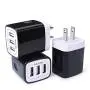 Wall Charger, Ailkin 3.1A MultiPort Fast Charger Plug, Travel Home Power Adapter Block Base Replacement for Phone X/8/7/7 Plus/6s/6s Plus, Pad Pro/Air 2/Mini 3/Mini 4, Samsung S9/S8, More(3 Pack