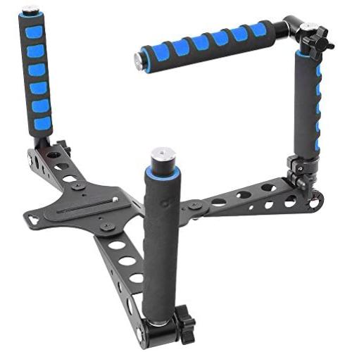 Neewer Aluminium Alloy Foldable DSLR Rig Movie Kit Film Making System Shoulder Mount Support Rig Stabilizer for Canon Nikon Sony Fujifilm Olympus Digital SLR Cameras and Camcorders
