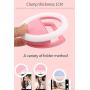 Rechargeable Selfie Camera Ring Light - Portable Clip-on Phone Selfie Fill Light with 36 LED for iPhone/iPad Laptop Android Smartphone Photography, Video, Girl Makes up (Pink)