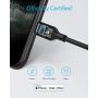 USB C to Lightning Cable (1 ft), Anker Powerline III MFi Certified Fast Charging Lightning Cable for iPhone 11/11 Pro / 11 Pro Max/X/XS/XR Max / 8 /AirPods Pro, Supports Power Delivery (Black)
