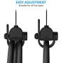 [Pro Version] KIWI design VR Cable Management, 6 Packs Retractable Ceiling Pulley System for HTC Vive/HTC Vive Pro/Oculus Rift S/PS VR/Microsoft MR/Samsung Odyssey VR Accessories (Black)