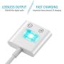 [Apple MFi Certified] Lightning to 3.5mm Headphone Audio & Charger,2 in 1 iPhone Audio Splitter Adapter Charger 3.5mm AUX Earphone for iPhone 11/11 Pro/XS/XR/X/8 7 6,iPad,iPod.Support All iOS System