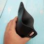 EASYANT PU Leather Cell Phone Holster Universal Case Sheath with Belt Hole Black