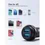 USB Car Charger RAVPower 36W Qc 3.0 Car Quick Charger Dual USB Ports Car Adapter for Galaxy S10+ S9+ S8+ Note 10+ Note 9+ Note 8, iPhone 11 Pro Max X XR XS Max and More