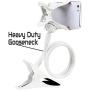 Cell Phone Holder,Agoz Clamp Mount Flexible Stand Table Desk Bed Office Kitchen for iPhone 11 PRO MAX, XS Max, XR,X,8 Plus, Galaxy S10 S10e Note 10 9 8 S9 S8, LG Stylo 5, OnePlus 6t, Pixel 4 3 (White)