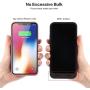 QTshine Battery Case for iPhone X/XS/10, Newest [6500mAh] Protective Portable Charging Case Rechargeable Extended Battery Pack for Apple iPhone X/XS/10(5.8) Backup Power Bank Cover - Rose Gold