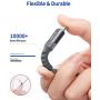 Micro USB Cable Android, JSAUX(2-Pack 6FT) Micro USB to USB A High Speed Sync Charger Nylon Braided Cord Compatible with Samsung Galaxy S6 S7 Edge J7 Note 5,LG,Kindle,PS4 and More (Grey)