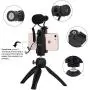 Comica Smartphone Video Rig Kit CVM-VM10-K2 Mini Tripod with Cardioid Directional Shotgun Video Microphone for iPhone 7 8 Plus XS max XR 11,Samsung S9 S10,LG Android Phones etc.(1/4&quot Jack)