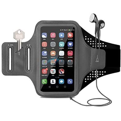 Waterproof Armband for Cell Phone Running iPhone 11 Pro Max Xs Xr X 8 7 6 Plus/Samsung Galaxy,Runner Armband Phone Holder for Workout/Sports/Exercise/Fitness/Jogging/Gym Arm Case Fingerprint Touch ID