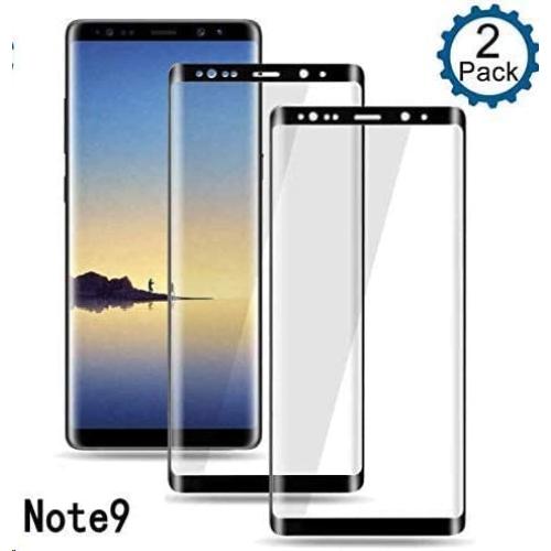 Screen Protector for Samsung Galaxy Note 9, [2 Pack] [9H Hardness] [Full Screen Coverage] [Bubble-Free][Case Friendly] Tempered Glass Galaxy Note9 Screen Protector