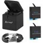 Artman Hero 8/7/6 1500mAh Replacement Batteries(2-Pack) and 3-Channel LED USB Storage Charger Compatible with GoPro Hero 8 Black,Hero 7 Black,Hero 6 Black(Fully Compatible with Original) Artman Hero 8/7/6 1500mAh Replacement Batteries(2-Pack) and 3-Channel LED USB Storage Charger Compatible with GoPro Hero 8 Black,Hero 7 Black,Hero 6 Black(Fully Compatible with Original)