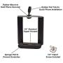 DaVoice Cell Phone Tripod Mount Adapter, Compatible with iPhone Holder, Smartphone Camera Stand Universal Clamp Attachment Clip (Black)
