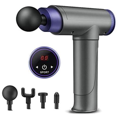 Muscle Massage Gun for Athletes, Professional Deep Tissue Percussion Neck Back Shoulder fascial Massage Machine for Pain Relief, Portable Handheld Powerful Cordless Electronic Quiet 22 Speed Lever
