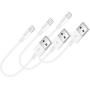 Short Lighting Cable,FEEL2NICE 10 Pack 7-Inch iPhone Cord Data Sync USB Portable Fast Charger for iPhone X XS Max XR / 8/8 Plus / 7/7 Plus / 6/6 Plus / 5S / iPad/iPod, White